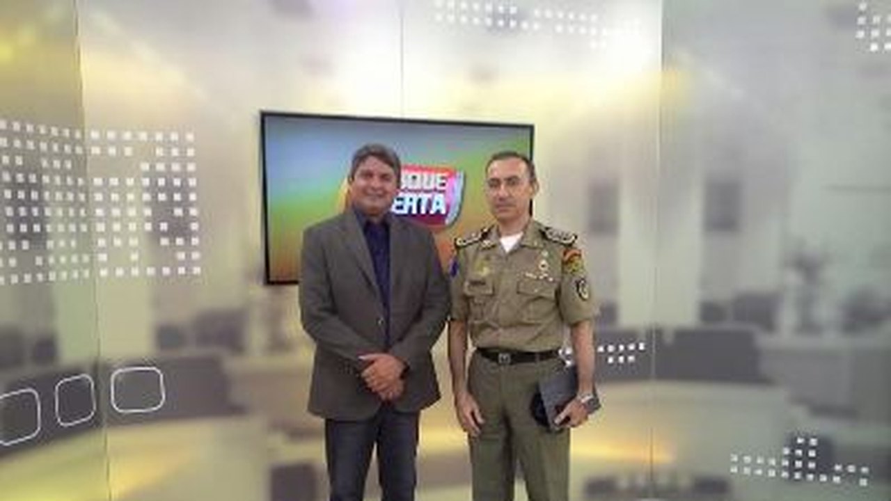 Comandante da PM concede entrevista ao Programa Fique Alerta