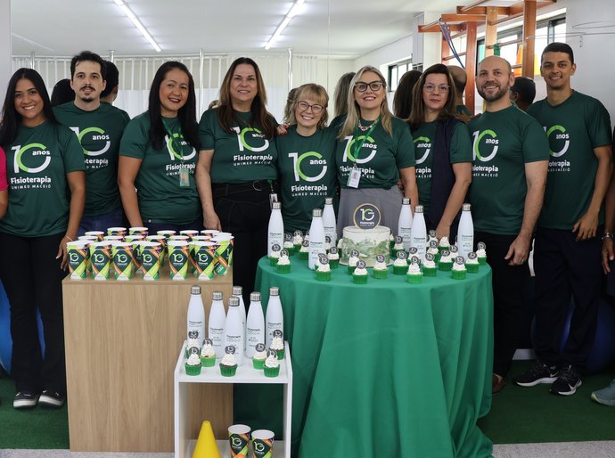 Fisioterapia da Unimed Maceió comemora 10 anos de cuidado e movimento