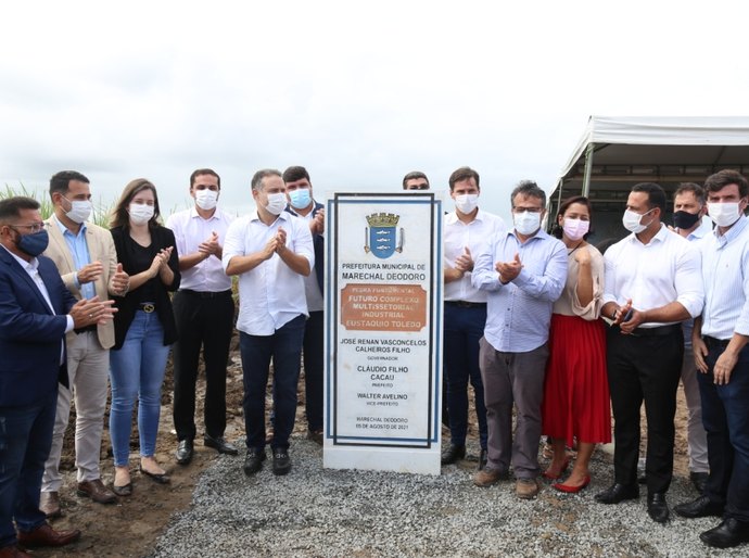 Prefeito Cacau e governador Renan Filho lançam o Condomínio Industrial de Marechal Deodoro