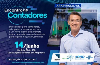 Juceal realiza encontro para contadores, advogados e empresários em Arapiraca nesta terça-feira (13)