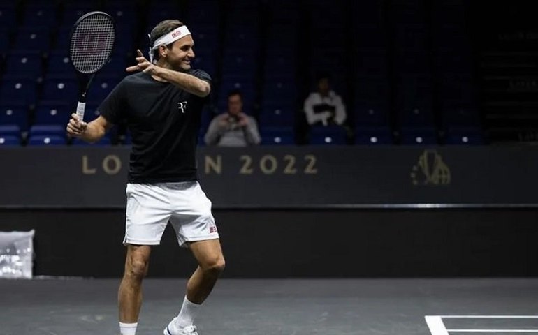 Federer faz 1º treino para a Laver Cup após ter participação colocada em dúvida