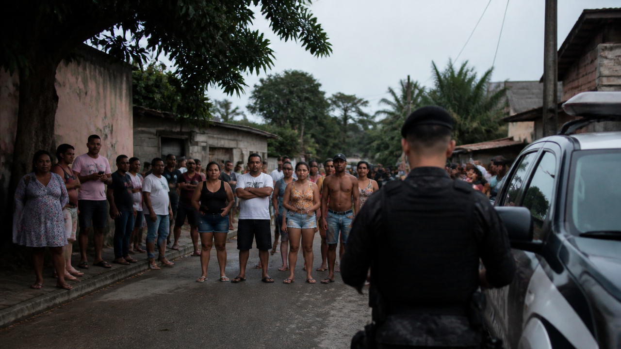 Moradores bloqueiam avanço da PM durante operação em Fubá; veja vídeo