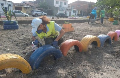 Prefeitura revitaliza antigo ponto de lixo no bairro de Joaquim Leão