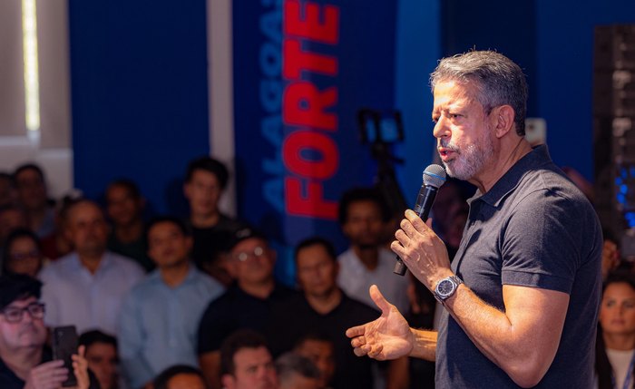 Arthur Lira durante lançamento da pré-candidatura ao Senado