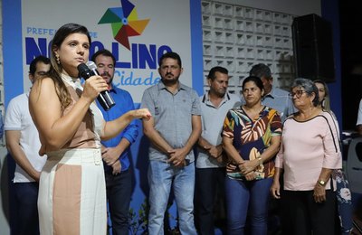 Prefeita Marcela Gomes entrega nova UBS e academia da saúde em Novo Lino  