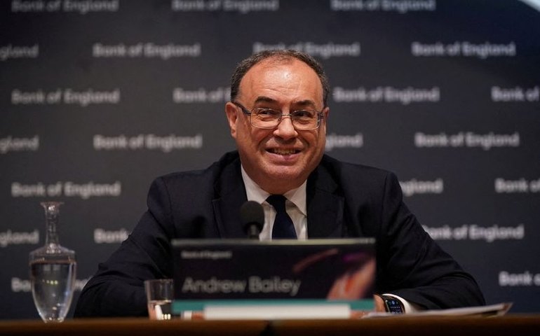 BoE está bem mais perto do fim do ciclo de aperto, mas não necessariamente lá, diz presidente