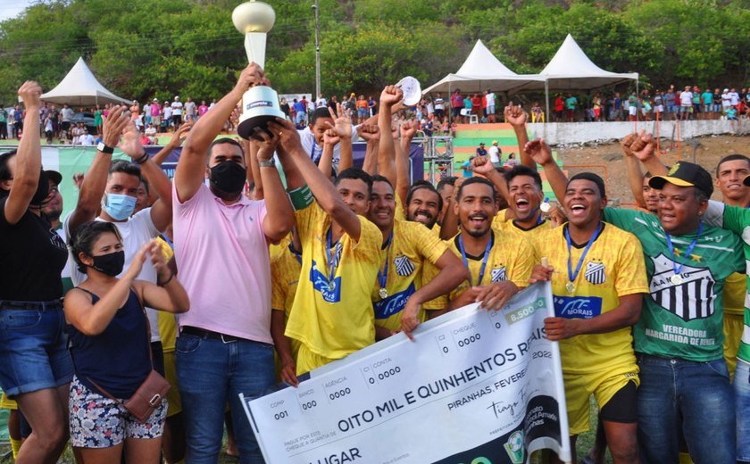 Com recorde de público, Mangueira conquista título do Campeonato de Futebol Amador de Piranhas
