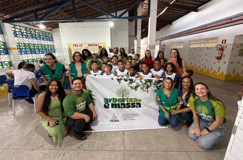 Projeto da Alurb leva ações educativas para escola da rede municipal, no Tabuleiro