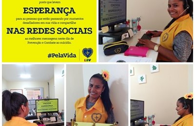 Setembro Amarelo: Campanha de prevenção ao suicídio é intensificada na unidade da LBV em Maceió