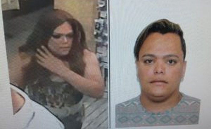 Acusado se vestiu de mulher para realizar assalto (Crédito: Assessoria) Acusado se vestiu de mulher para realizar assalto (Crédito: Assessoria)