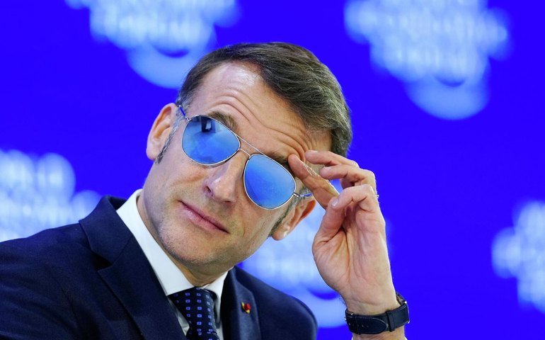 Macron destaca prioridade do G7 em cooperar com BRICS e G20 durante Fórum de Davos