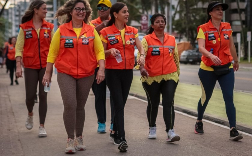 Defesa Civil de Maceió promove caminhada em alusão ao Setembro Amarelo