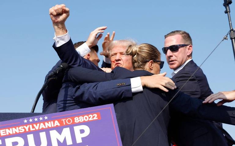 Trump é retirado do palco após comício ser interrompido por tiros; atirador foi morto