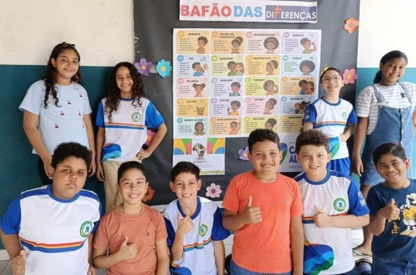 Biblioteca Municipal de Campo Alegre promove atividade de leitura e reflexão com estudantes da EMEB Miguel Matias