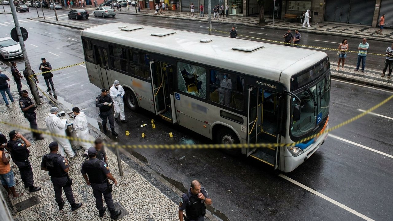 Fonoaudióloga é baleada dentro de ônibus no Rio