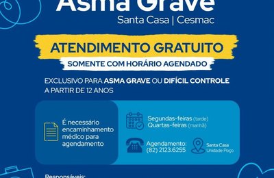 Ambulatório de Asma Grave leva atendimento especializado e gratuito à população