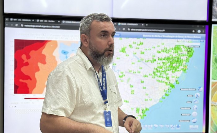 Cenário meteorológico ocorre devido à atuação de um cavado
