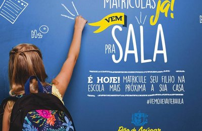 Secretaria de Educação de Pão de Açúcar divulga calendário de matrícula 2018