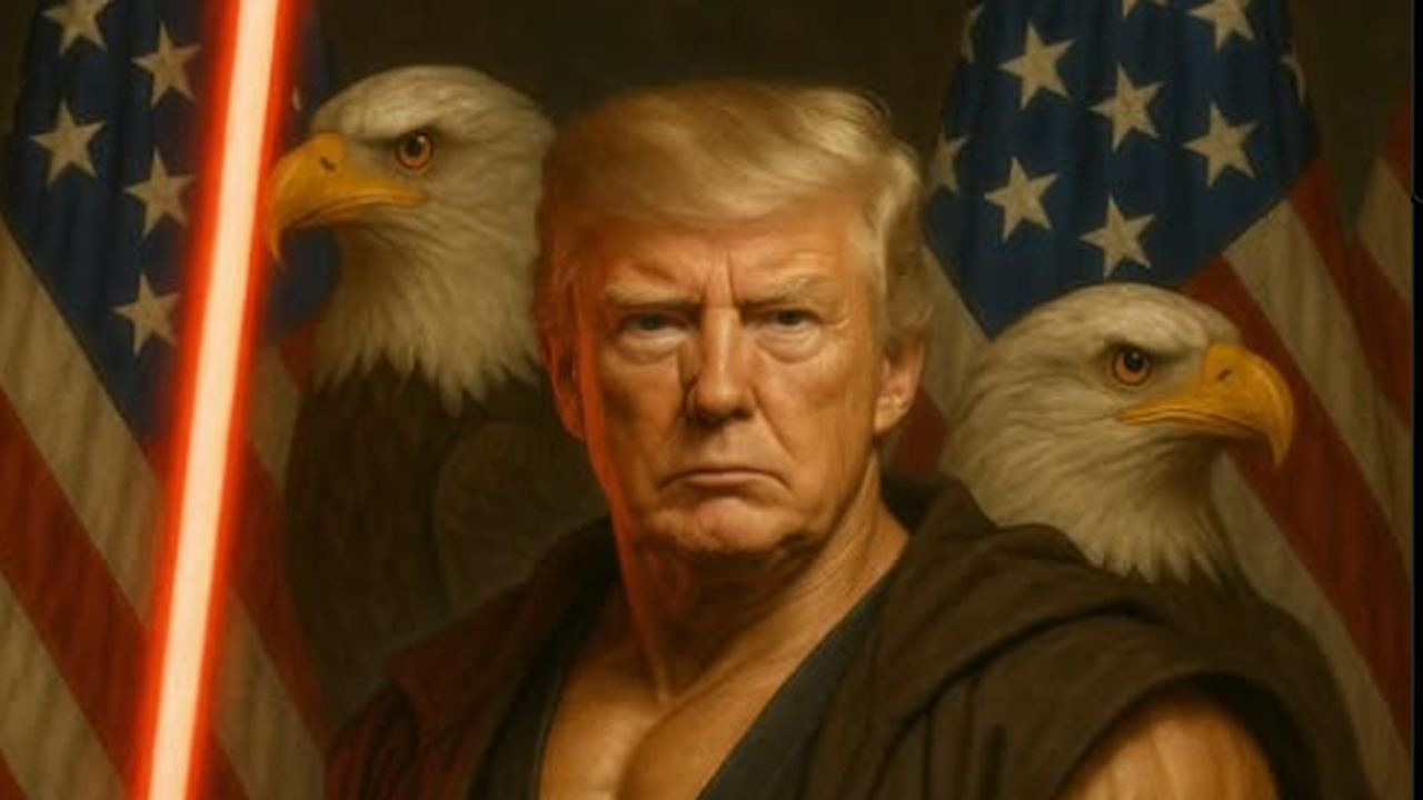Perfil da Casa Branca posta foto de Trump com sabre de luz em 'Dia de Star Wars'