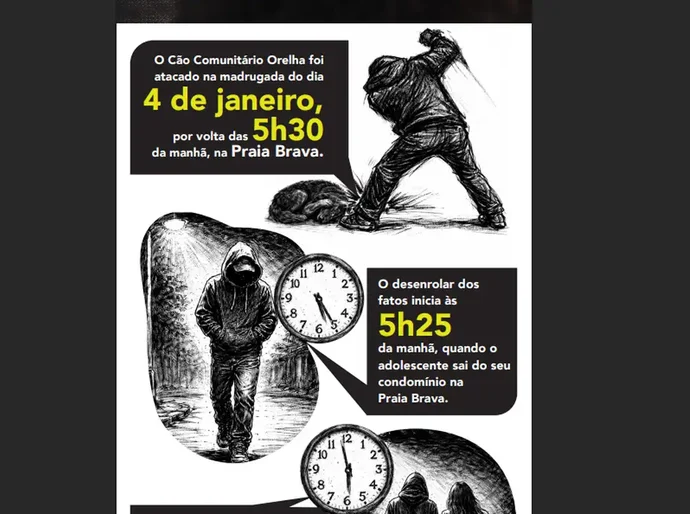 Cão Orelha: Polícia usa imagens e dados de celular para desvendar caso