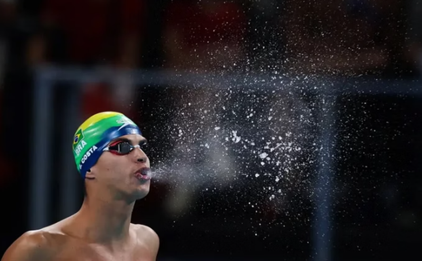 Guilherme Costa, o Cachorrão, fica em 5º lugar nos 400m livre em Paris-2024