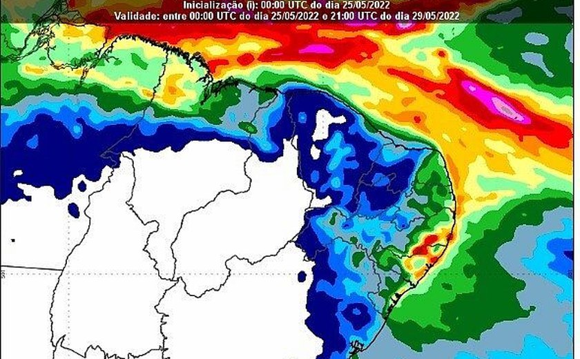 Chuva forte deve começar a cair a partir desta sexta