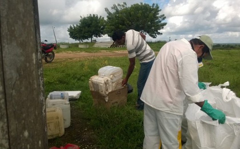 Adeal recolhe quase três toneladas de embalagens vazias de agrotóxicos