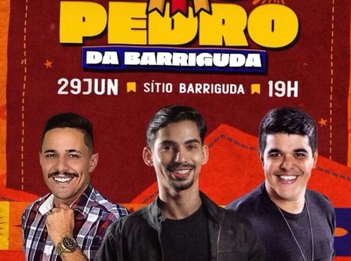 Mar Vermelho faz festa de São Pedro no sítio Barriguda destacando três atrações