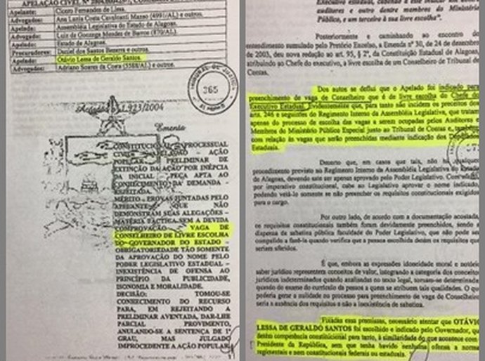 Decisão do TJ/AL de 2004 desmente “tese criativa” de Renan Filho para usurpar vaga do TCE/AL