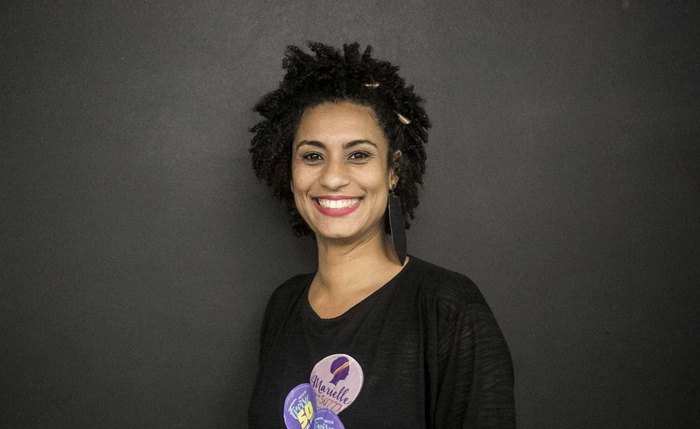 Vereadora brasileira Marielle Franco, assassinada em 14 de março de 2018