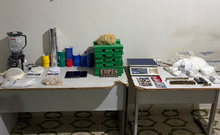 Copes apreendeu mais de 27 quilos de entorpecentes e 71 munições de diversos calibres