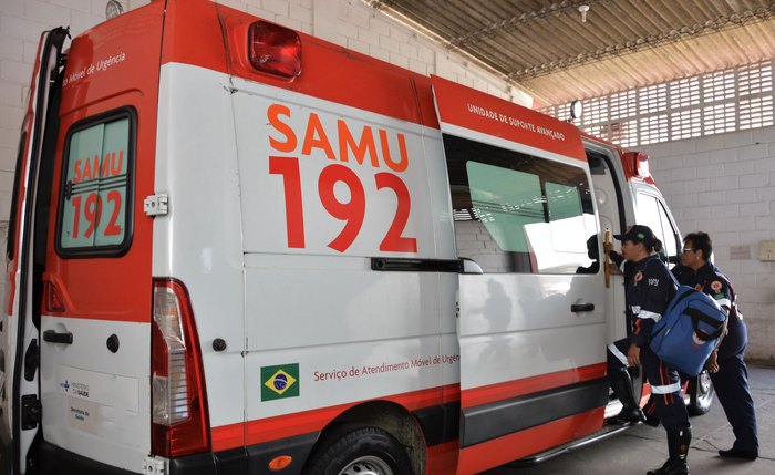 Samu: socorristas durante chamada de ocorrência
