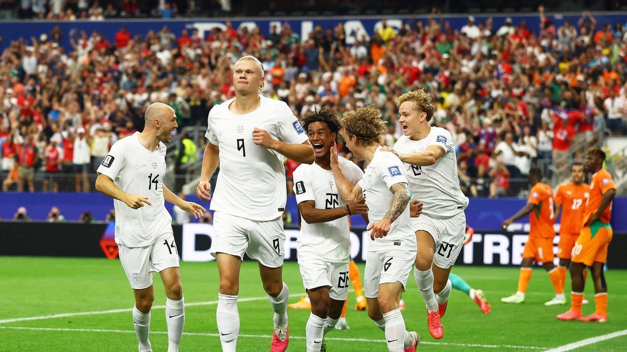 Haaland decide, Noruega vence Costa do Marfim e vai pegar o Brasil