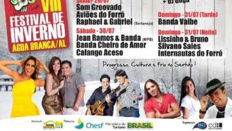 Festival de Inverno de Água Branca começa hoje