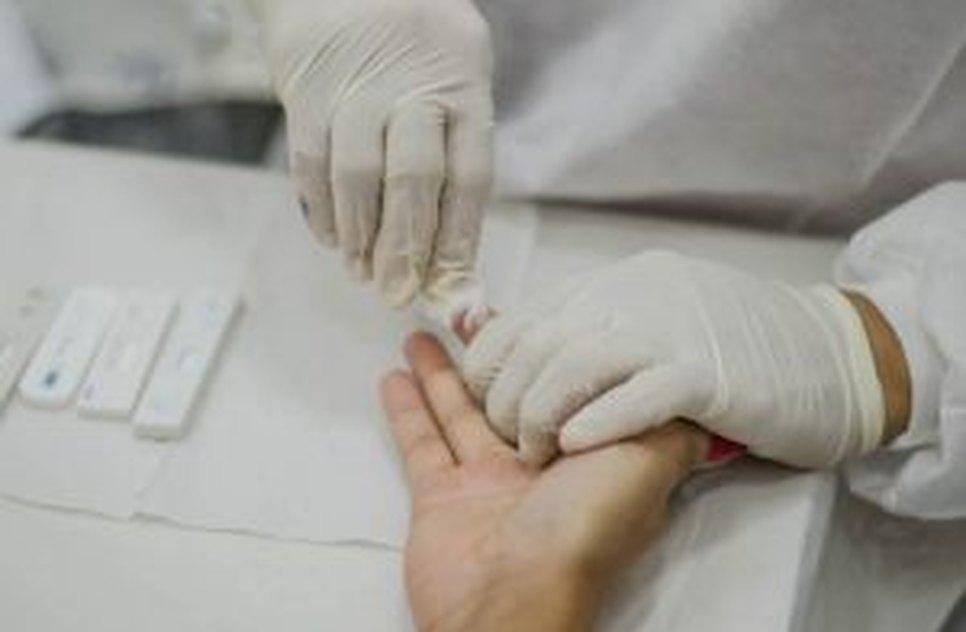 TESTE RÁPIDO / Foto: Ascom/SES
