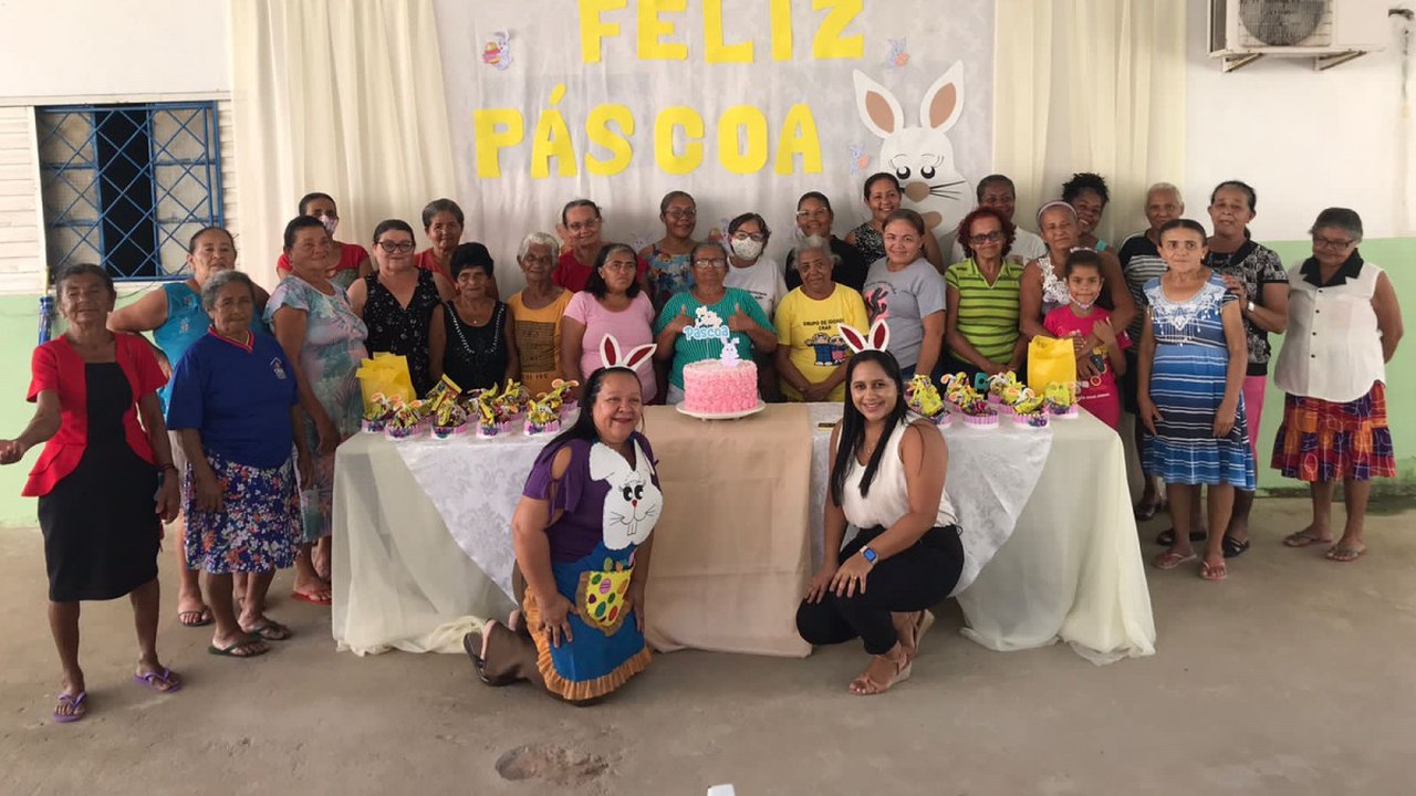 Assistência Social de Branquinha celebra a Páscoa com grupo da melhor idade