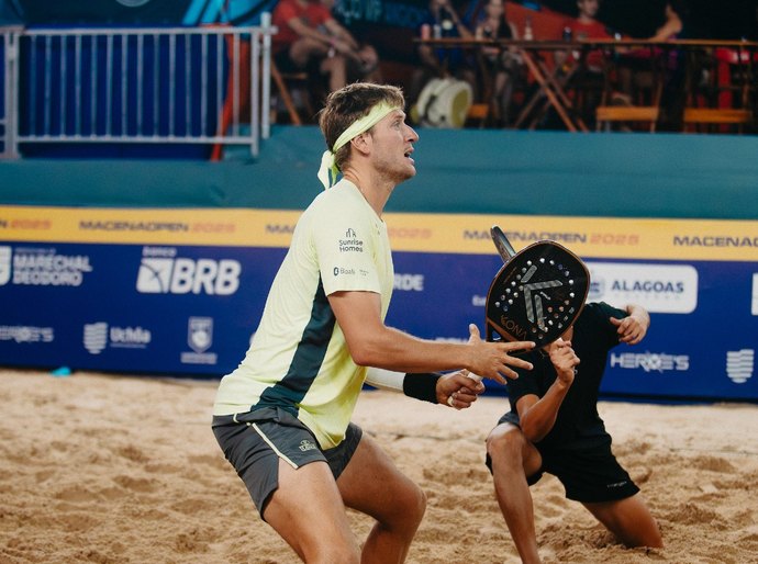 Favoritos superam alagoanos na estreia do Macena Open Prime na Praia do Francês