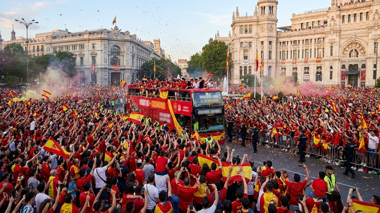 Espanha celebrará título da Copa em Madri com desfile, shows e passagem pela Família Real