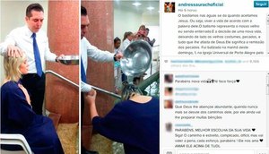 Andressa Urach publicou em seu Twitter o que significou o momento do batismo