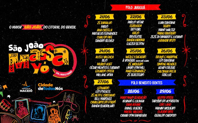 Prefeito JHC anuncia programação do São João Massayó 2025