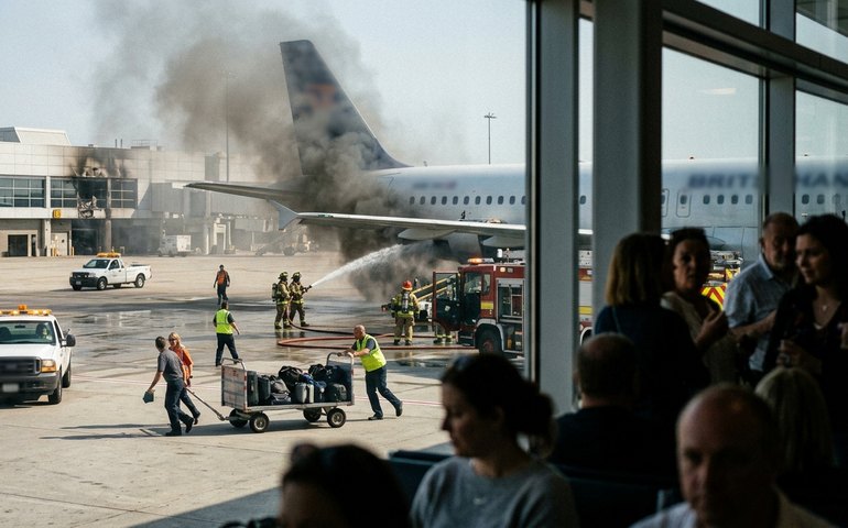 Incêndio atinge aeroporto em Mumbai e causa pânico entre passageiros