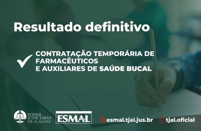 Resultado da seleção para farmacêutico e auxiliar de saúde bucal temporários é divulgado