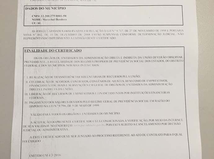 Direito de Resposta de Marechal Deodoro: Nota Oficial sobre o Fapen
