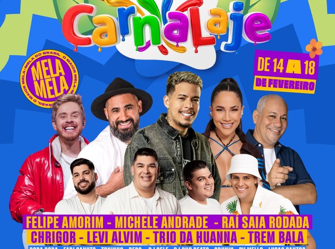 CarnaLaje 2026 está chegando com seis dias de folia em São José da Laje