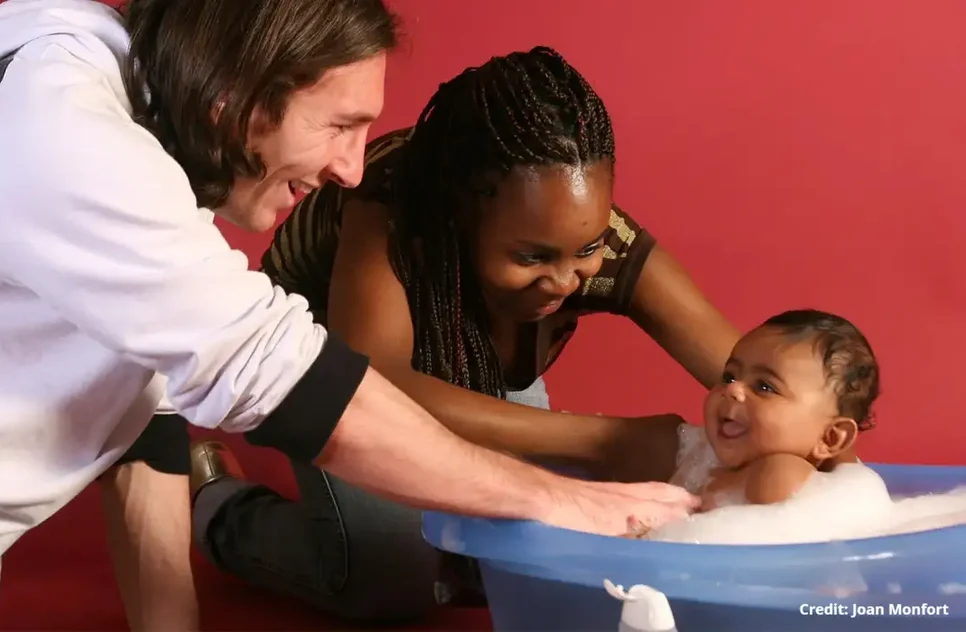 messi_e_yamal_bebe_unicef / Foto: Foto: Joan Monfort/Unicef