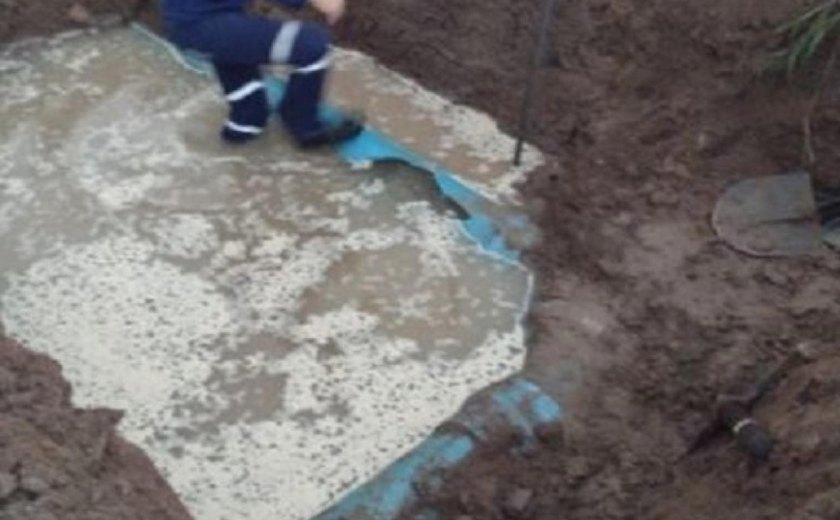 Casal segue trabalhando para restabelecer abastecimento de Maribondo