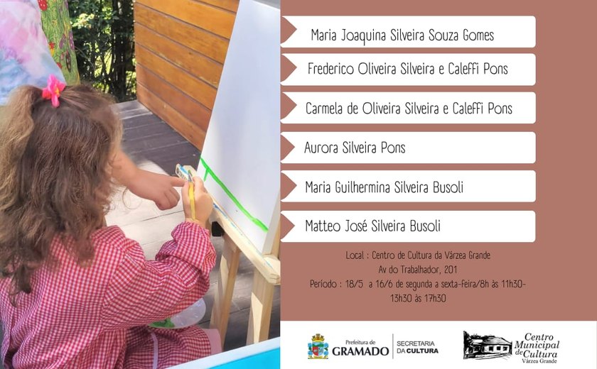 Exposição “Arte de Criança para Criança” entra em cartaz no Centro de Cultura da Várzea Grande