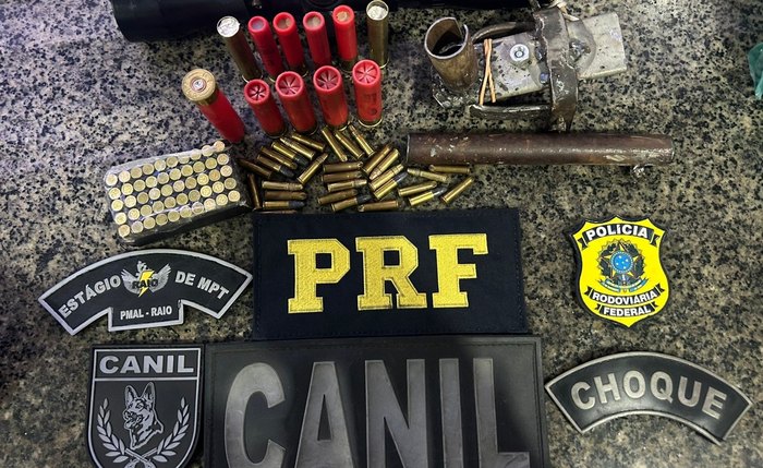 Material apreendido em operações no interior