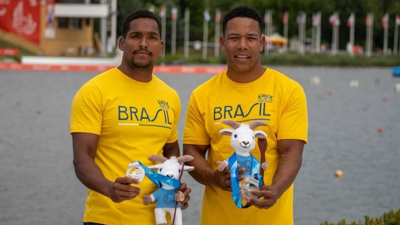 Canoagem: Jacky Godmann e Gabriel Assunção conquistam prata no C2 500m