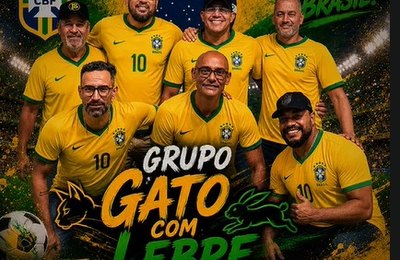 Na torcida e no samba: Grupo Gato com Lebre faz show durante transmissão do jogo do Brasil